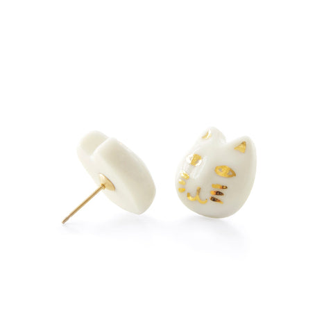 Poporcelain | Lucky Cat Studs