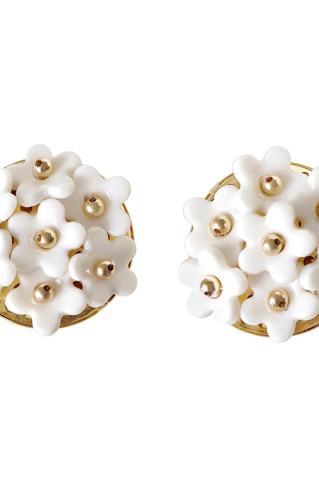 Poporcelain | Daisy Cluster Clip Studs