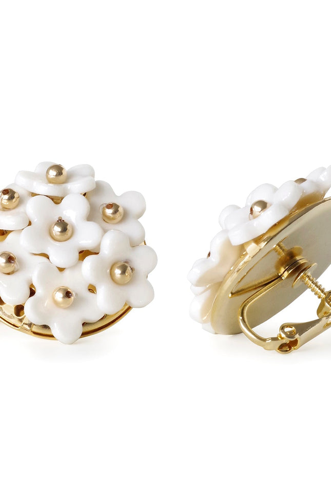Poporcelain | Daisy Cluster Clip Studs