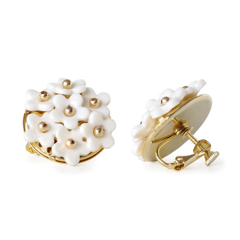 Poporcelain | Daisy Cluster Clip Studs