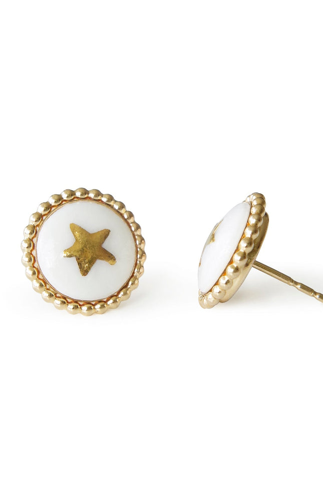 Poporcelain | Lustre Star Studs