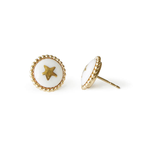 Poporcelain | Lustre Star Studs