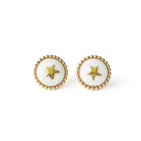Poporcelain | Lustre Star Studs