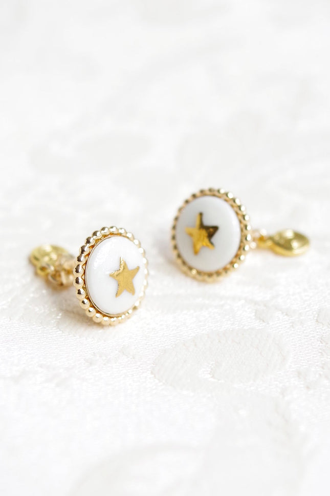 Poporcelain | Lustre Star Studs