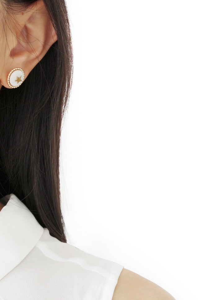 Poporcelain | Lustre Star Studs