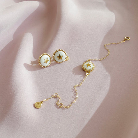 Poporcelain | Lustre Star Studs