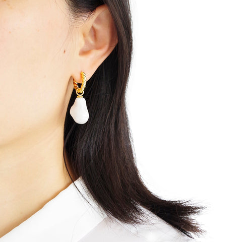 Poporcelain | Kolczyki koła w stylu barokowym