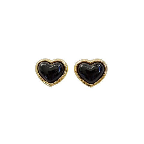 Poporcelain | Red Heart Studs