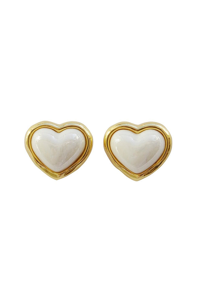 Poporcelain | Red Heart Studs