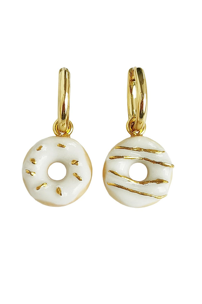 Poporcelain | Mini Porcelain Doughnut Earrings