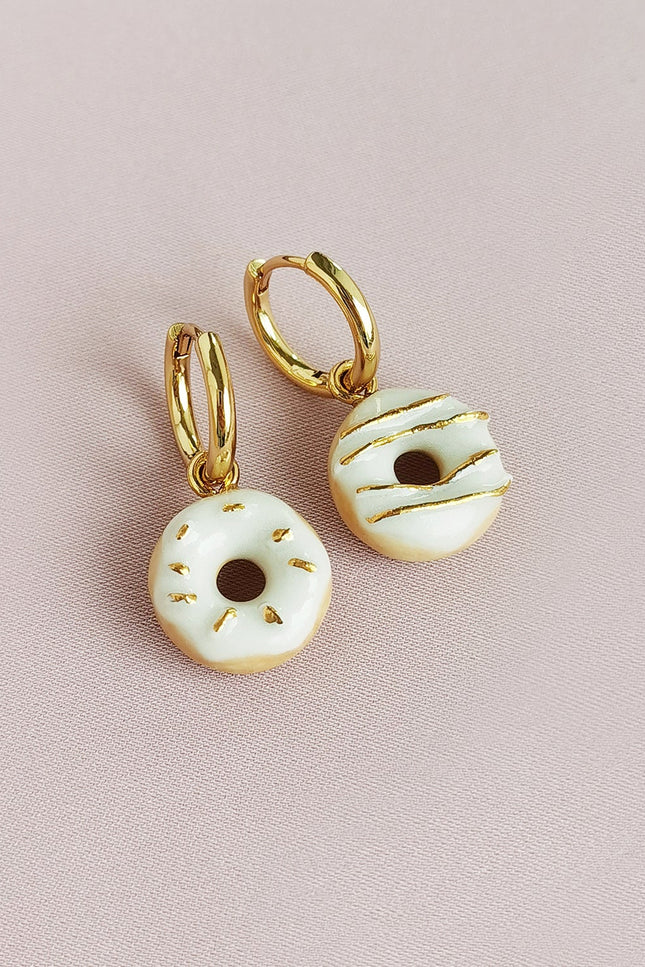 Poporcelain | Mini Porcelain Doughnut Earrings