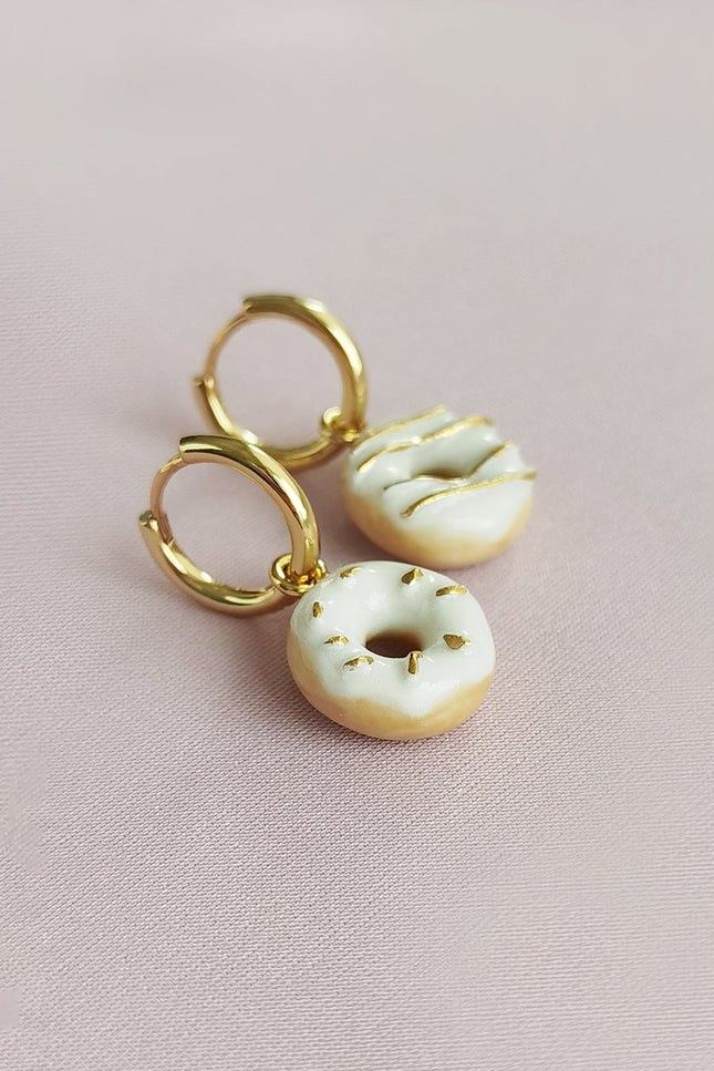 Poporcelain | Mini Porcelain Doughnut Earrings