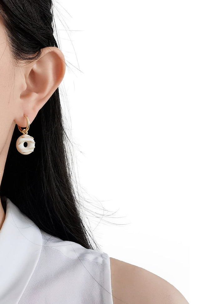 Poporcelain | Mini Porcelain Doughnut Earrings