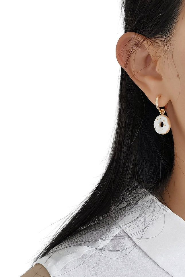 Poporcelain | Mini Porcelain Doughnut Earrings