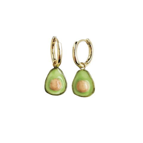 Poporcelain | Mini Porcelain Avocado Earrings