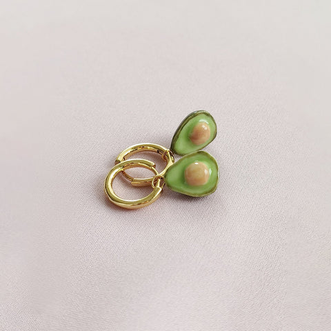 Poporcelain | Mini Porcelain Avocado Earrings
