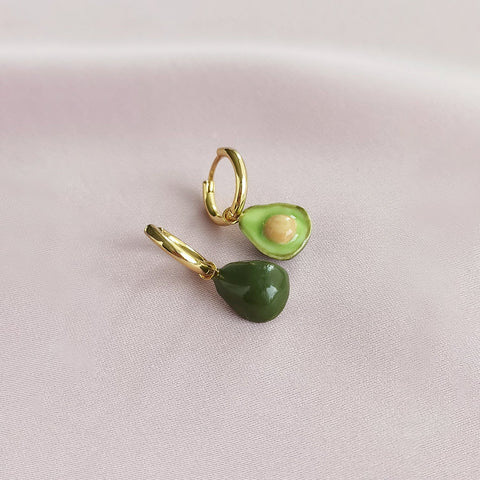 Poporcelain | Mini Porcelain Avocado Earrings