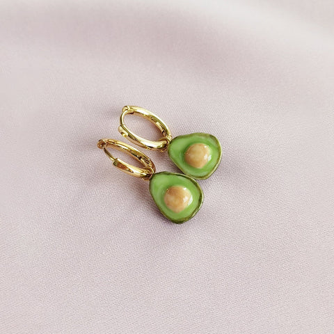 Poporcelain | Mini Porcelain Avocado Earrings