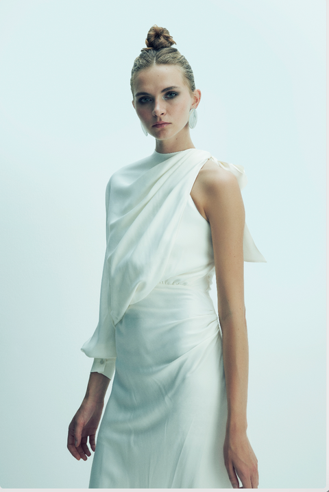 Nazli Ceren | Sukienka midi Emillien biała