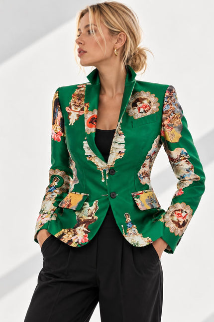 Tailored Blazer - Sicily Green