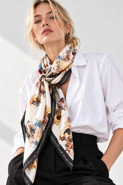 Scarf - Sicily Dirty White