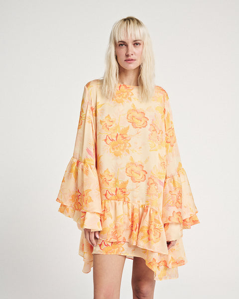 Elizabeth LaGre | Alcyone Print Ruffled Dress