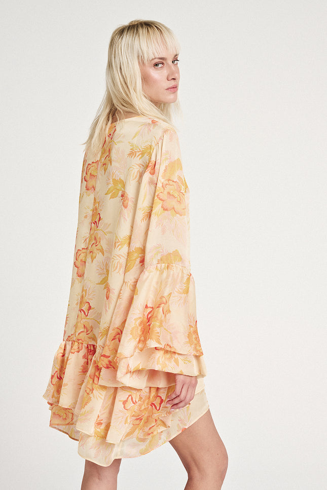 Elizabeth LaGre | Sukienka Alcyone Print Ruffled