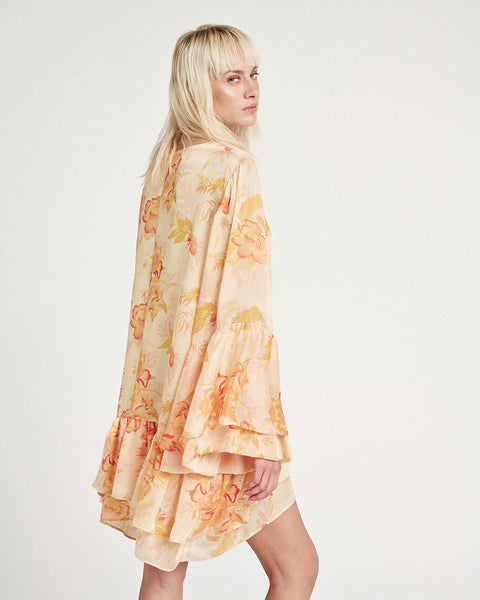 Elizabeth LaGre | Alcyone Print Ruffled Dress