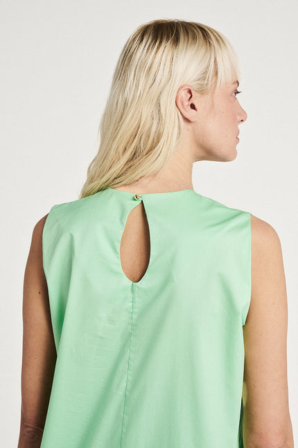 Elizabeth LaGre | Pistachio Mini Dress With Pockets