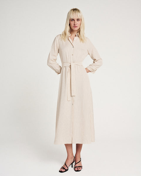 Elizabeth LaGre | Pinstripe Shirt Dress