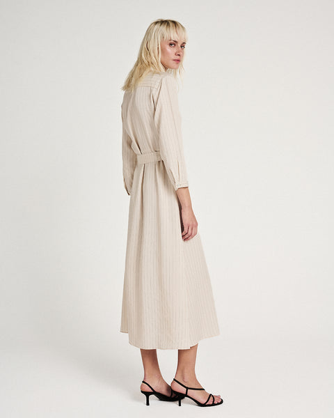 Elizabeth LaGre | Pinstripe Shirt Dress