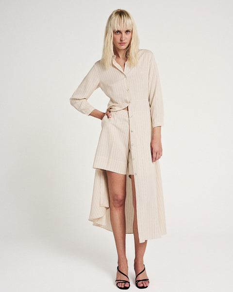 Elizabeth LaGre | Pinstripe Shirt Dress