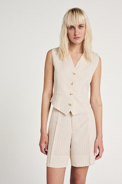 Elizabeth LaGre | Pinstripe Vest