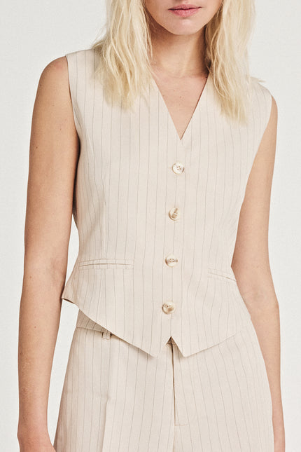 Elizabeth LaGre | Pinstripe Vest