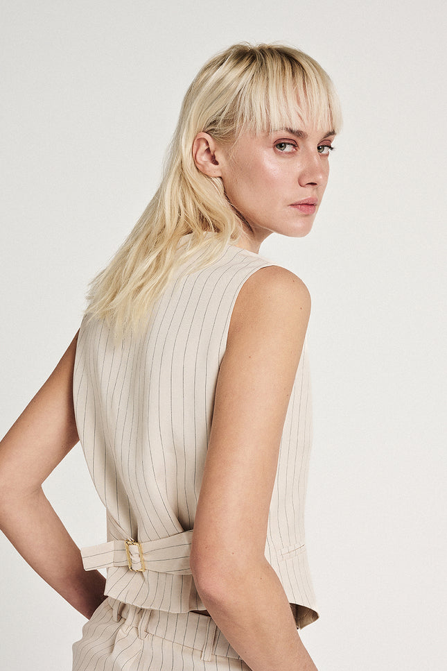 Elizabeth LaGre | Pinstripe Vest