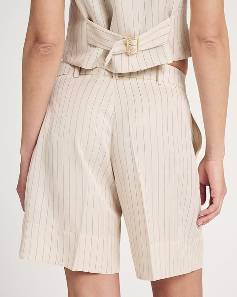Elizabeth LaGre | Pinstripe Bermuda Shorts
