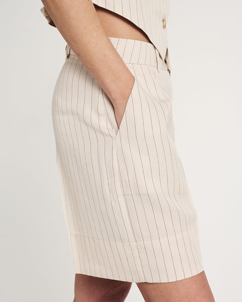 Elizabeth LaGre | Pinstripe Bermuda Shorts