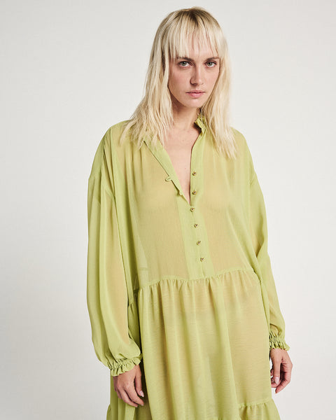 Elizabeth LaGre | Pear Oversize Maxi Dress
