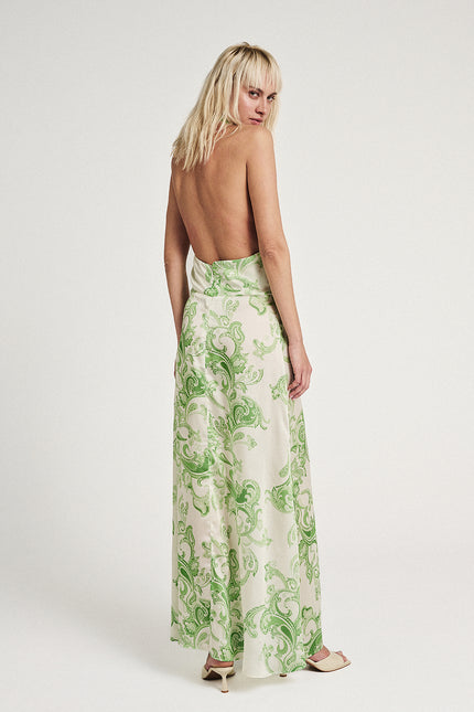 Elizabeth LaGre | Hyades Print Halterneck Maxi Dress