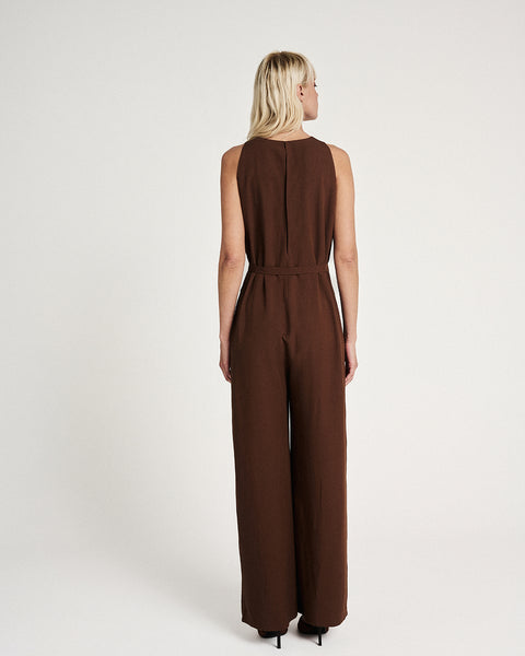 Elizabeth LaGre | Chocolate  Jumpsuit