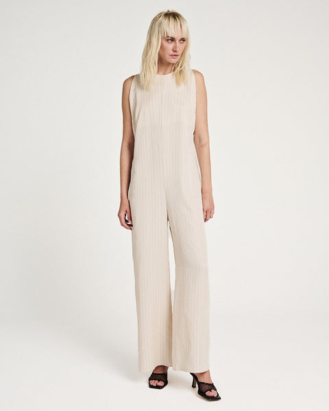 Elizabeth LaGre | Pinstripe  Jumpsuit
