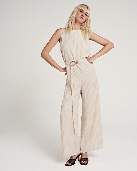 Elizabeth LaGre | Pinstripe  Jumpsuit