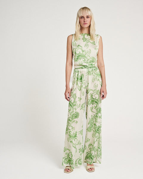 Elizabeth LaGre | Hyades Print Loose Cut Trousers