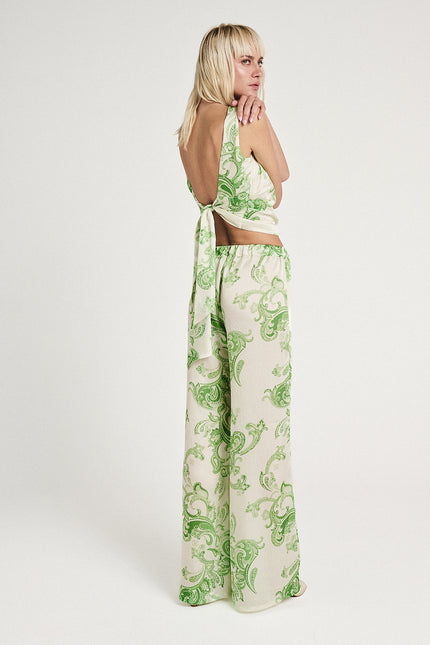 Elizabeth LaGre | Hyades Print Loose Cut Trousers