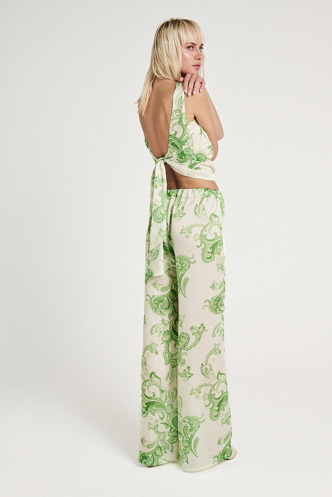 Elizabeth LaGre | Hyades Print Loose Cut Trousers