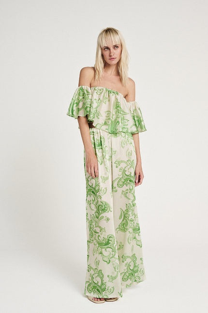 Elizabeth LaGre | Hyades Print Loose Cut Trousers