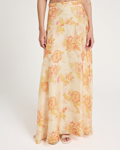 Elizabeth LaGre | Spódnica maxi z rozkloszowanym wzorem Alcyone