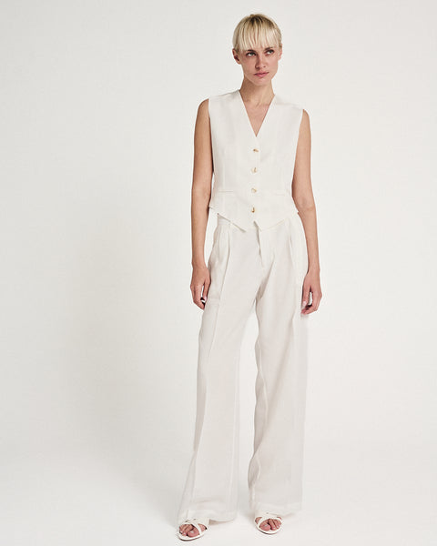 Elizabeth LaGre | Ivory Vest