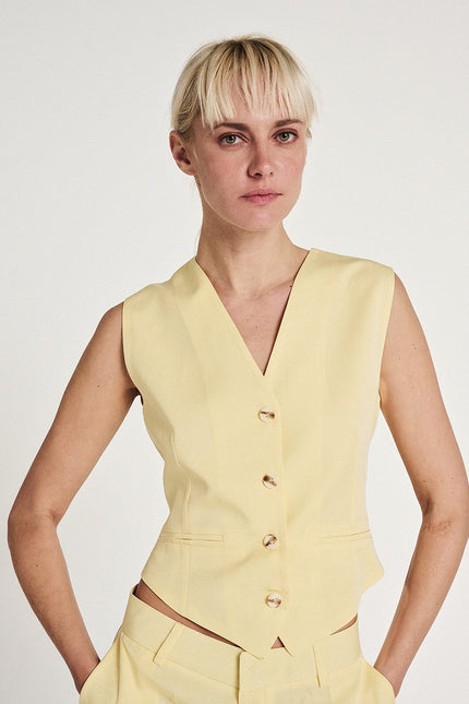 Elizabeth LaGre | Light Yellow Vest