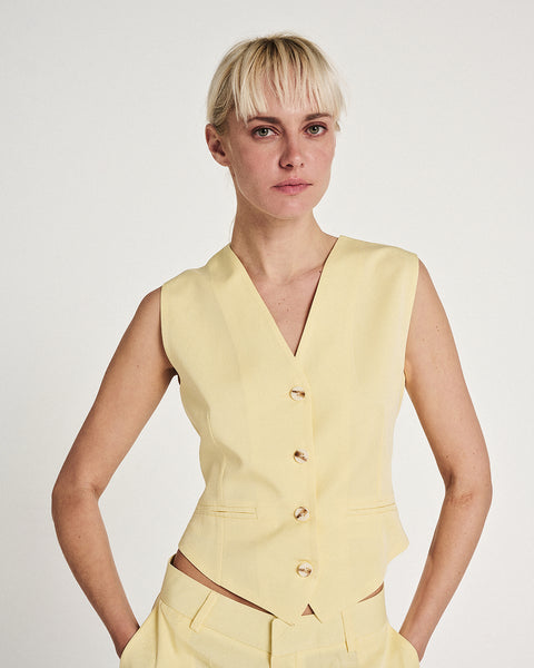 Elizabeth LaGre | Light Yellow Vest